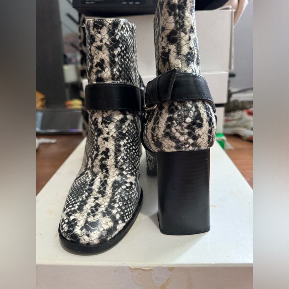 Bcbg Snake Print Booties - image 6